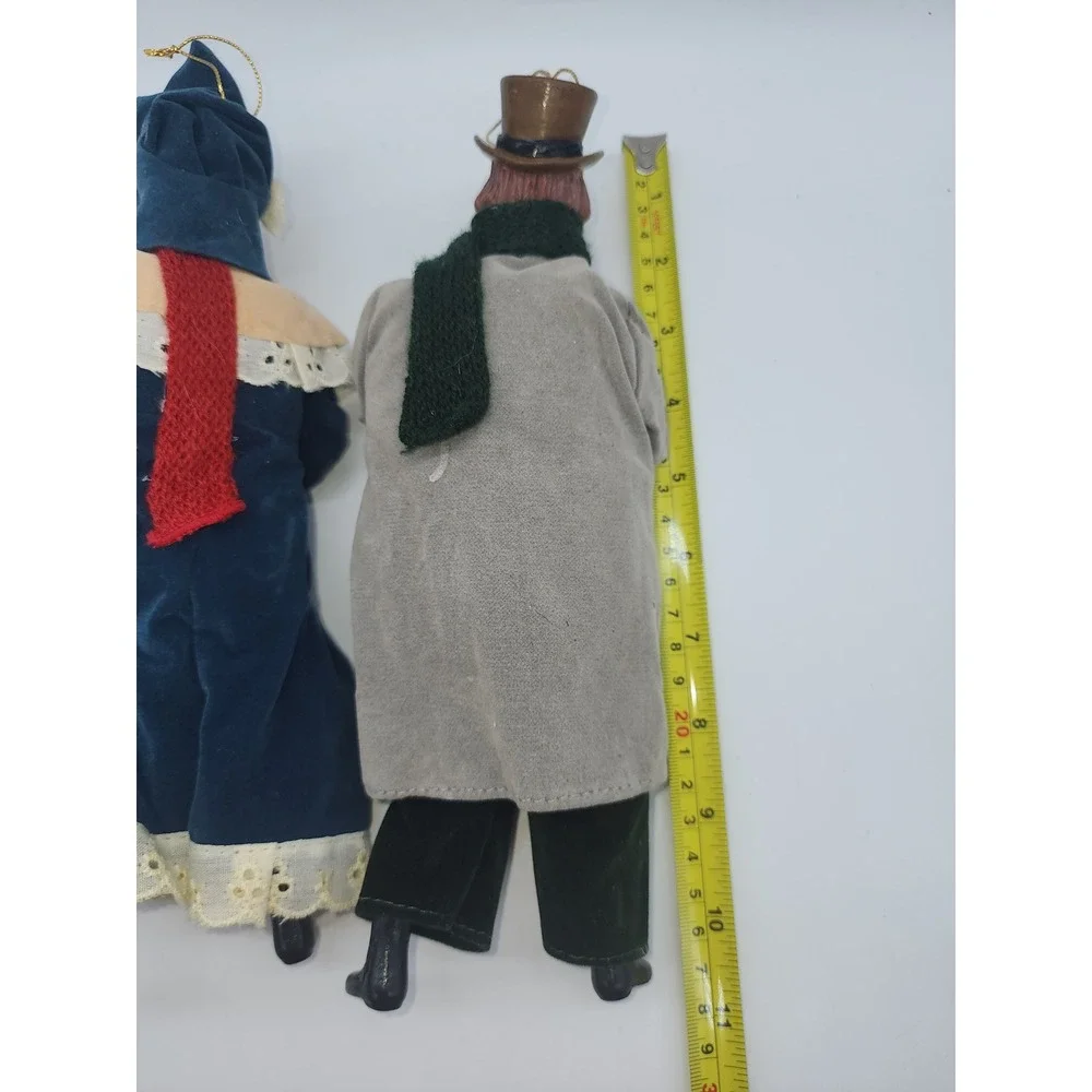 Vintage Victorian Christmas Caroler Figurines Man Woman Set 10 In Holiday Decor